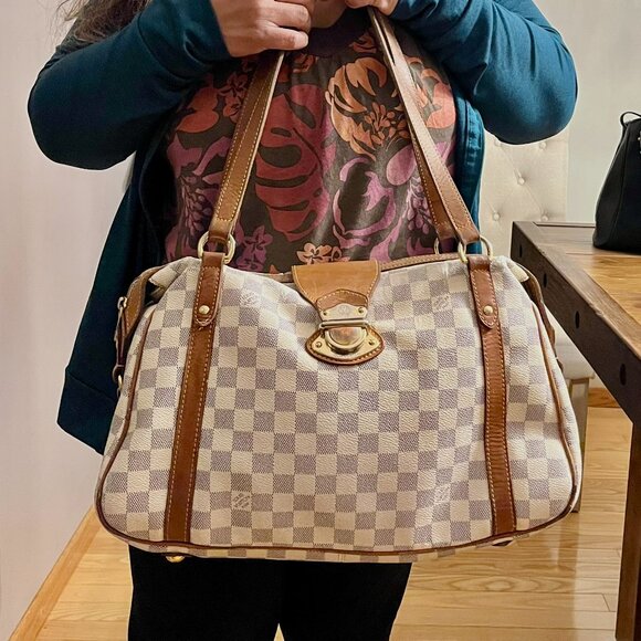 SOLD - Authentic 2012 Louis Vuitton Damier Azur Stresa MM Shoulder Bag - READ - Picture 15 of 16